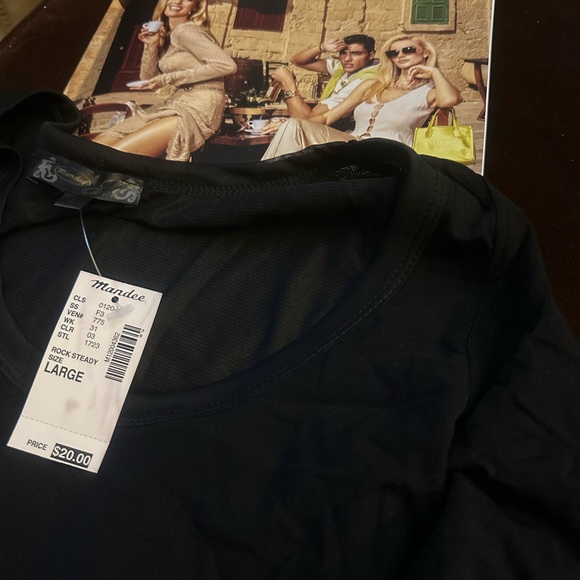 Black sheer top - Picture 2 of 5